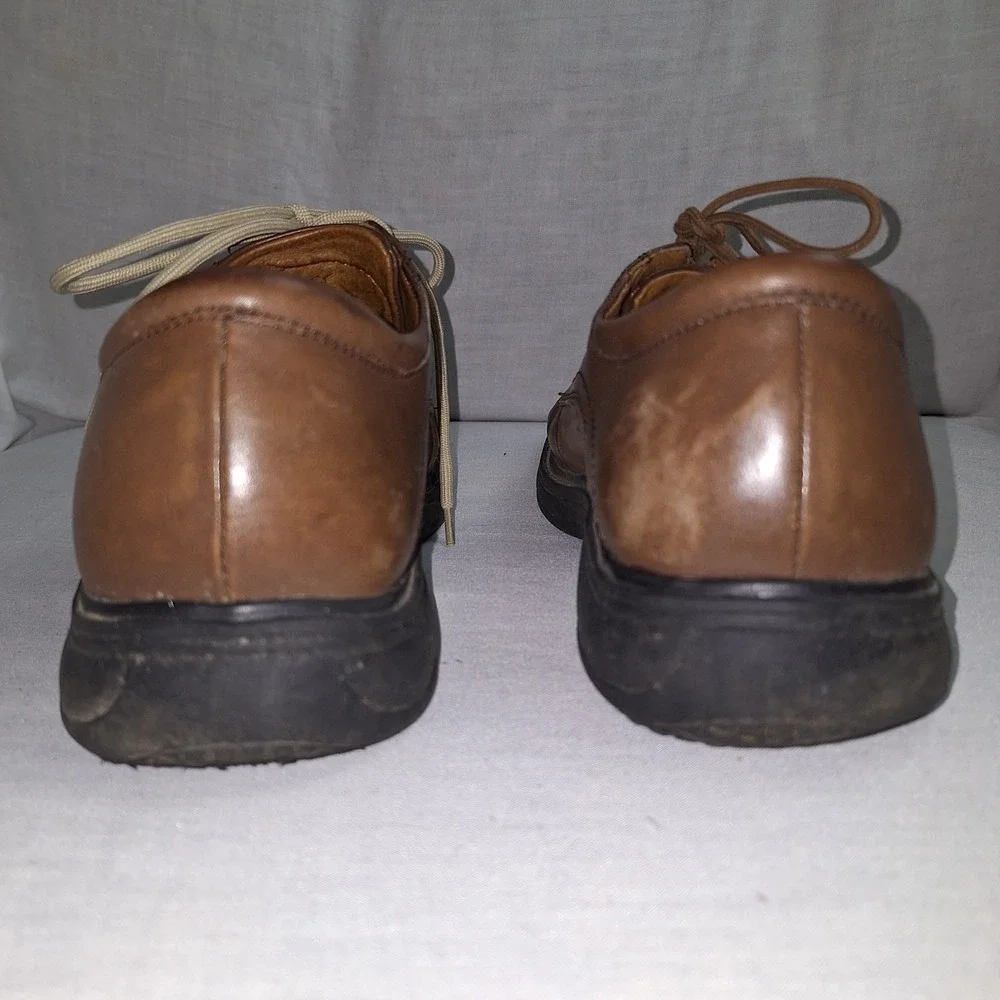 Dr. Comfort Classic 8420 Men's Chestnut Brown Leather Lace Up Dress Shoes 10.5 M
